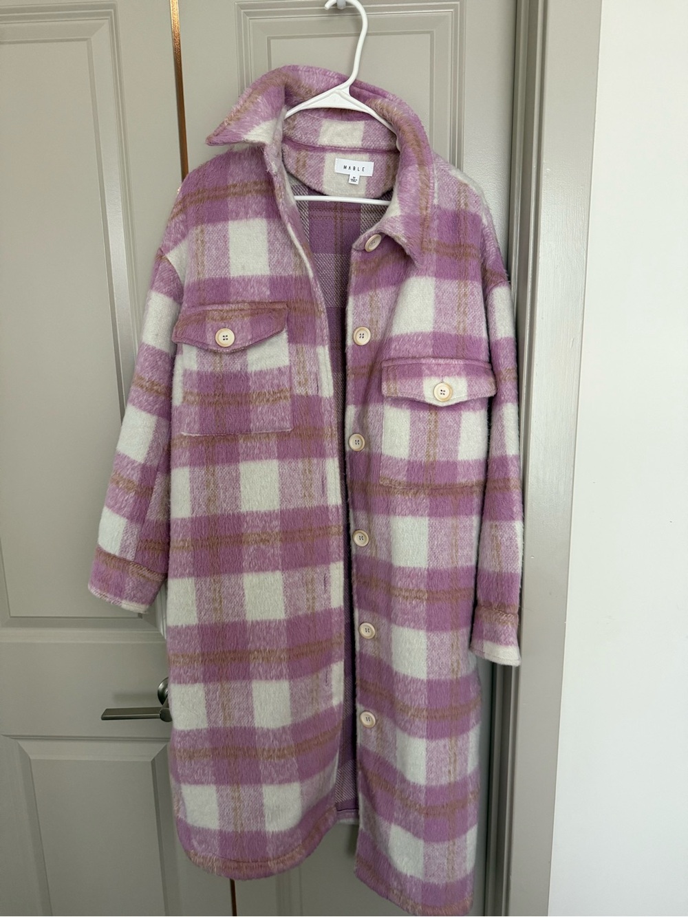 Heavy Checkered Long Coat